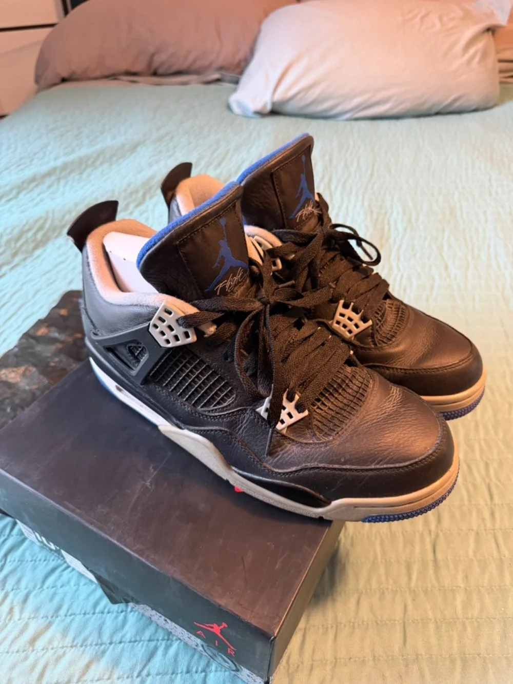 Used, Jordan 4 Retro Motorsports Alternate Black Royal